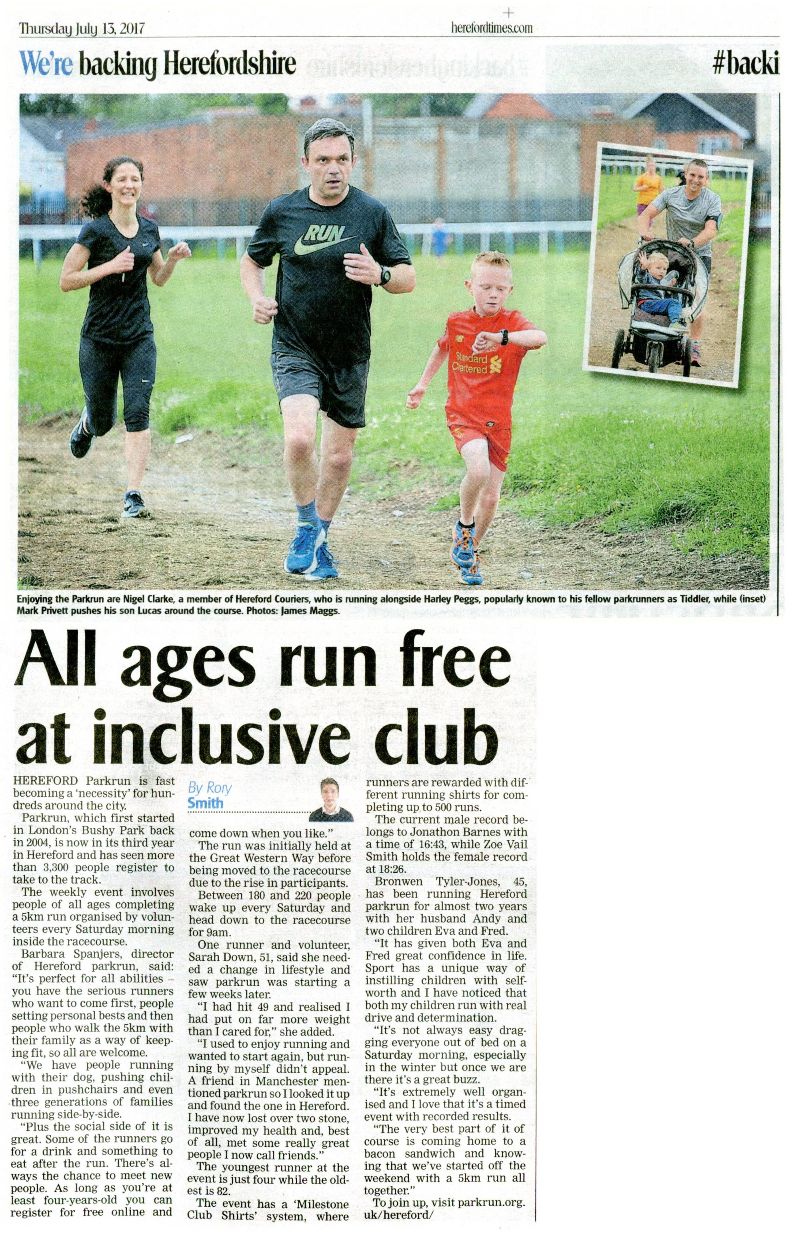 All ages run free at inclusive club